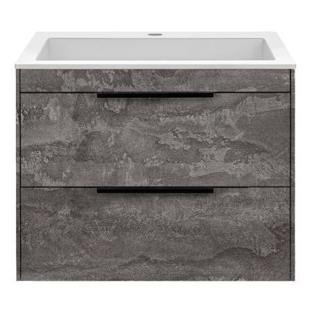 База под раковину Chiara 2D 600 подвесная, 2 выкатных ящика soft-close, G.Stone, артикул VMC-2C2600GS