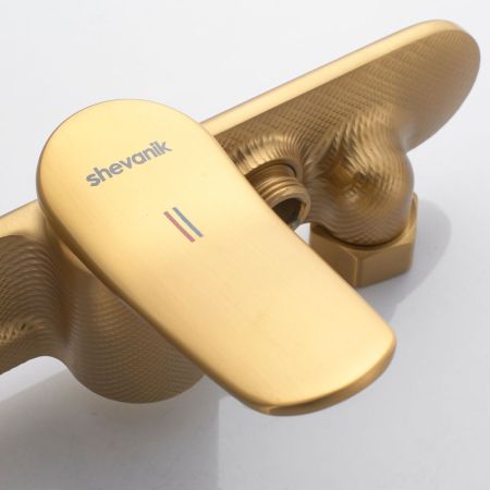 Смеситель для душа Shevanik S4716G, золотой сатин