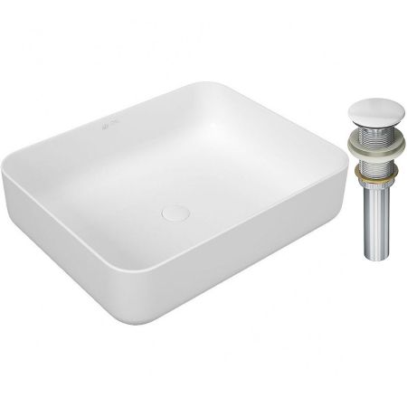 Раковина-чаша Owl 1975 Vind 50 OWLB191007 Белая глянцевая с донным клапаном, артикул OWLB191007
