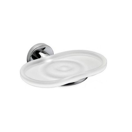 Colombo Basic Мыльница подвесная, цвет: хром/матовое стекло, артикул B2701.CR-VAN