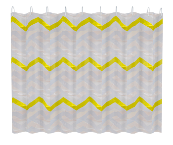 Штора для ванной FASHUN A8817, серый