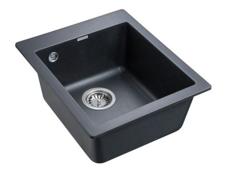 Кухонная мойка Paulmark Leer 41 PM104249-BLM Черный металлик, артикул PM104249-BLM