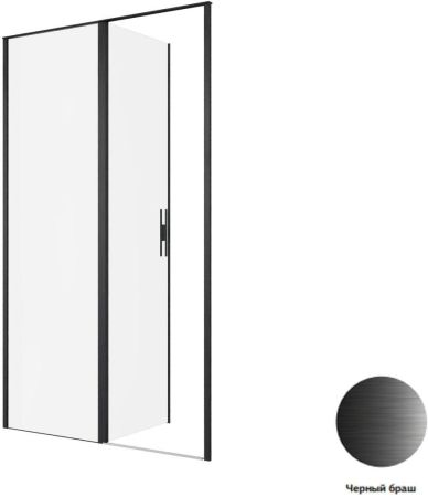 Душевая дверь Allen Brau Priority 120 3.31033.BBA черный браш, артикул 3.31033.BBA