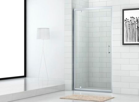 Душевая дверь Cezares Eco BA-1 90 профиль Хром стекло прозрачное Душевая дверь Cezares Eco BA-1 90 профиль Хром стекло прозрачное