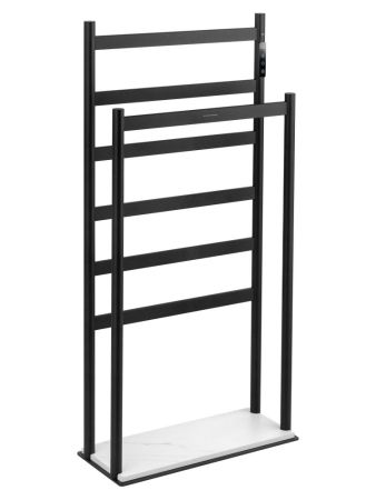 Полотенцесушитель электрический напольный WONZON & WOGHAND ESSEN, Черный матовый (WW-A407-MB), артикул WW-A407-MB
