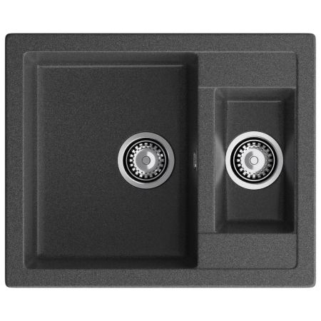 Кухонная мойка GranFest QUADRO 610K, графит, артикул Q-610K графит