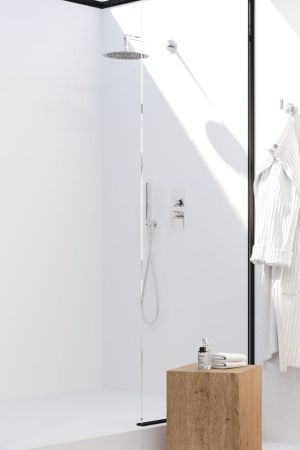 AQG Urban, душевой комплект ER232 на 2 потребителя, с настенным кронштейном, цвет хром, артикул 19URBER23202