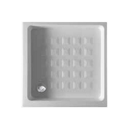 KERASAN Retro поддон угловой квадратный 80х80см, диаметр слива 90, цвет белый