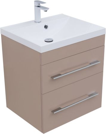 Тумба под раковину Aquanet Верона 60 капучино (2 ящика), артикул 00304536