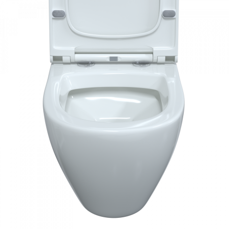 Унитаз подвесной BERGES OKUS 48 см., сиденье дюропласт Toma Slim SO, микролифт, быстросьем, артикул 082127