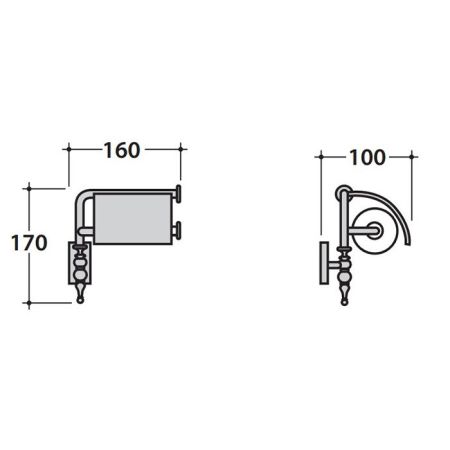 GLOBO Paestum Держатель для туалетной бумаги с крышкой, цвет хром, артикул PACC41cr