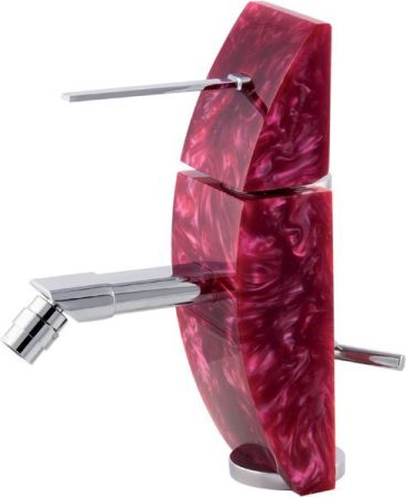 Mariner Eau de Mariner, однорычажный смеситель для биде с донным клапаном, цвет красный, артикул 7360-205