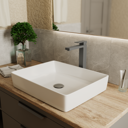 Смеситель для раковины DK высокий серый графит Bayern.Liszt (DA1512006), артикул DA1512006