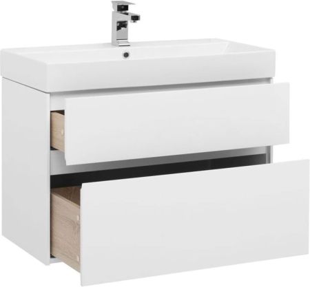 Тумба с раковиной Aquanet Бруклин 85 белый, артикул 00212598