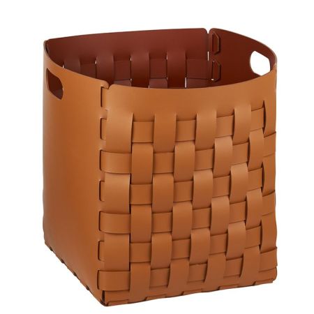 ADJ Корзинка Bottega, 35x35xH40 см., цвет: коньяк/бордо, артикул 1047.09/30