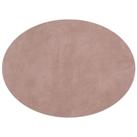 ADJ Овальный плейсмат, 47,5x35 см., цвет: устричный/пепельная роза, артикул 0001.02/07