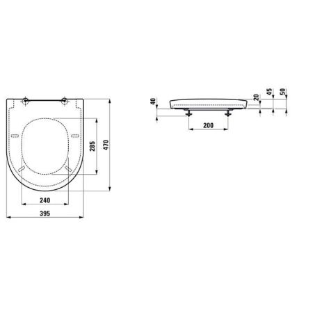 Laufen New Classic Сиденье для унитаза, съемное, с микролифтом, цвет белый, артикул 8.9185.1.000.000.1