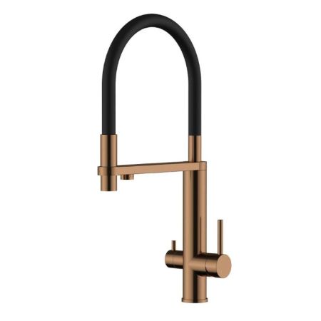 Смеситель для кухни с подключением фильтра Knotlor SS-15/RB, бронза, артикул SS-15/RB