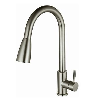 Смеситель для кухни с выдвижным изливом D-Lin H155315-T, сатин