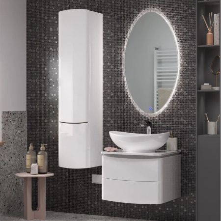 Пенал (35см) Velvex Luna pp.LUN.35, белый, артикул pp.LUN.35