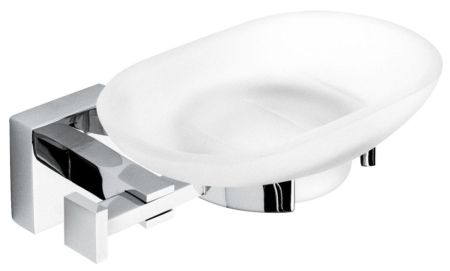 Мыльница QU001, цвет хром, артикул QU001CR