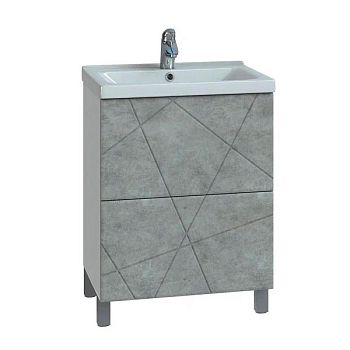 Тумба под раковину напольная VIGO Geometry 015 бетон, 60 см