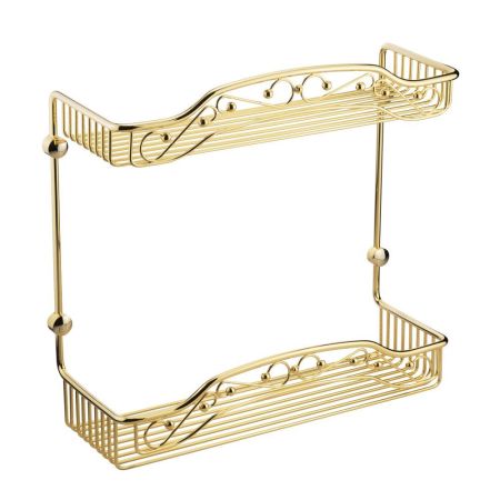 COMPLEMENTI Решетка большая двойная L40xP15xH40 см., золото, артикул 22047