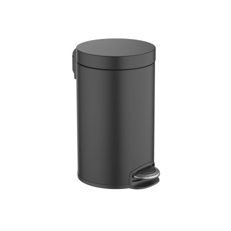 Корзина для мусора с педалью, 8л AQUATEK, матовый черный AQ4992MB, артикул AQ4992MB