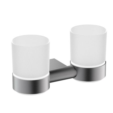 Стакан для зубных щеток двойной Timo Luiro черное золото (18534/18), артикул 18534/18