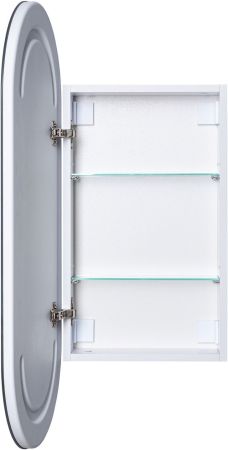 Зеркальный шкаф Aquanet Монте 40 белый, с LED подсветкой