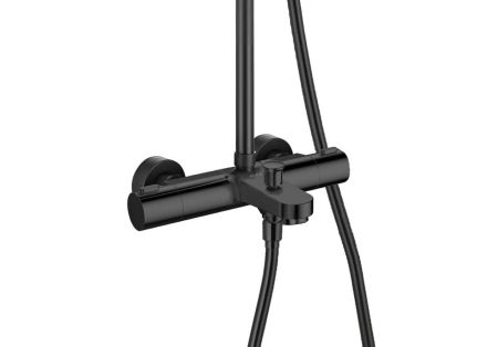 Термостатическая душевая система 3jet 260мм AQUATEK, матовый черный AQ2043MB, артикул AQ2043MB