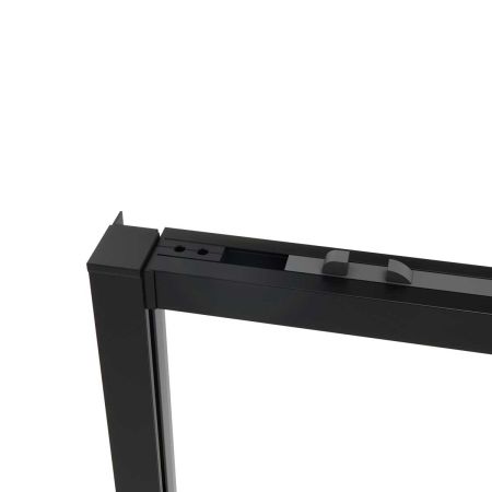 Душевой уголок Slim Soft VSR-1SS9014CLB, 1400*900, черный, стекло прозрачное, артикул VSR-1SS9014CLB