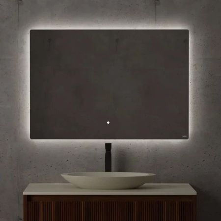 SALINI Зеркало для ванны OMBRA с LED подсветкой 1200х700х25 мм, влагостойкое AGC Сrystalvision, сенс выкл, крепления,обогрев, антизапот