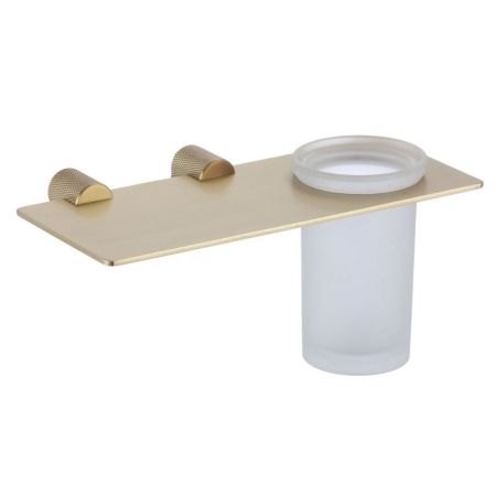 Стакан для ванной комнаты Savol S-002158C, матовое золото, артикул S-002158C