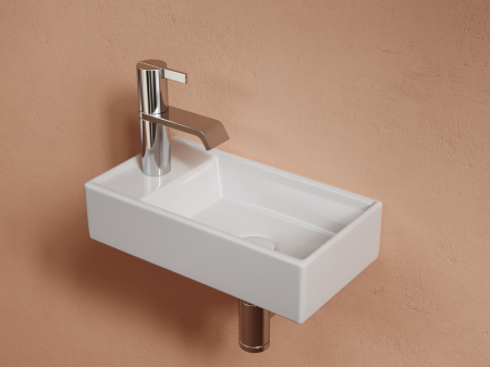 Умывальник подвесной прямоугольный (чаша справа, отверстие под смеситель слева) Элемент (Element) 407x217x100, артикул CN6051R