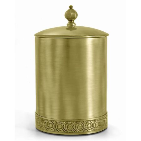 3SC BALLY Ведро Ø220х300 мм., с крышкой, ручка Zar, цвет Matt Satin Brass, артикул FSC65/02LX