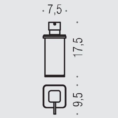 Colombo Lulu Дозатор для жидкого мыла, настольный, цвет: PVD золото/матовое стекло, артикул B9322.HPS-VAN