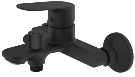 Смеситель Shore Black для ванны, с коротким изливом, без акс, артикул: SHR54B, артикул SHR54B