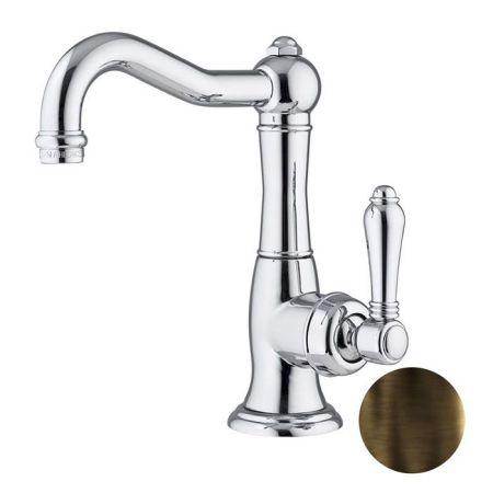 Nicolazzi El Capitan Смеситель для раковины однорычажный, с донным клапаном, цвет: тёмная бронза, артикул 3452DB75C