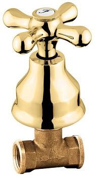 Emmevi Deco Classic, встраиваемый в стену смеситель для душа (состоит из 1-го вентиля), цвет золото