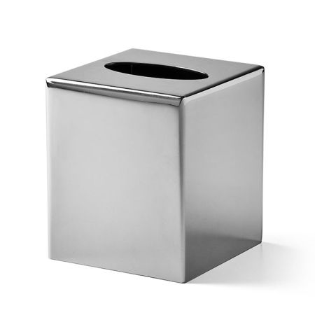 3SC Metal Tonda Контейнер для бумажных салфеток, 12х12хh14 см, настольный,цвет: хром