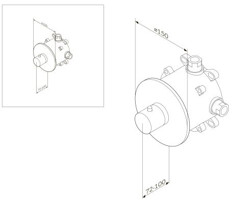 F8075500_xxx Like, термостат, монтируемый в стену, шт