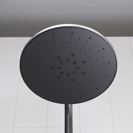 D0710522 Futura душевая система с ванно душевым ТМС смесителем, черный, артикул D0710522