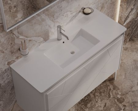 Тумба под раковину Allen Brau Paris 120 1.360003.CGM оливая матовый, артикул 1.360003.CGM