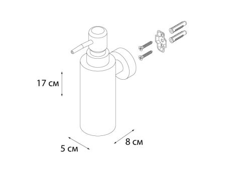Дозатор для жидкого мыла Fixsen Hotel FX-31012B Хром, артикул FX-31012B