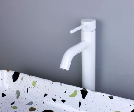 Смеситель для раковины Bronze de Luxe SCANDI 1452W, белый, артикул 1452W