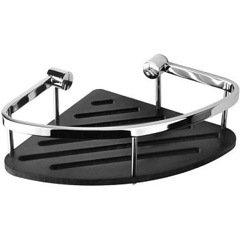 Мыльница CYTRO угловая, черная, акрил