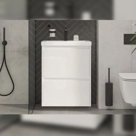 Тумба под раковину подвесная Velvex Klaufs tp.KLA.COM.60.2Y, 60 см, артикул tp.KLA.COM.60.2Y