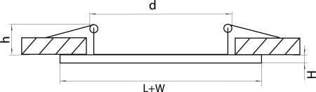 Рамка для точечного светильника Domino Lightstar 214646