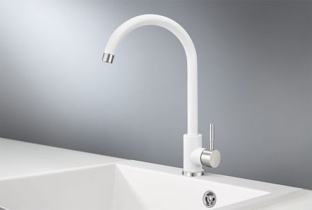 Смеситель для кухни GRANULA (ST-4031, БЕЛЫЙ), артикул ST-4031, БЕЛЫЙ